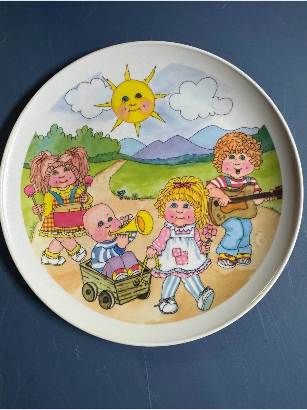 Cabbage Patch Kids 9” Melamine Plate Vintage 1980’s